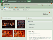 Tablet Screenshot of duckie2293.deviantart.com
