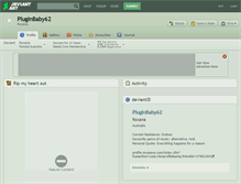 Tablet Screenshot of pluginbaby62.deviantart.com