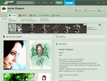 Tablet Screenshot of annie-simpson.deviantart.com