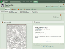 Tablet Screenshot of claranotclaire.deviantart.com