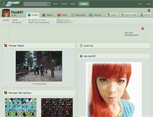 Tablet Screenshot of hiyukiri.deviantart.com