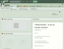 Tablet Screenshot of hanesa.deviantart.com