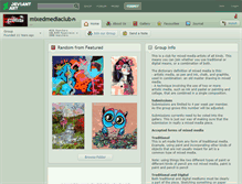 Tablet Screenshot of mixedmediaclub.deviantart.com