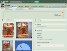 Tablet Screenshot of mondak.deviantart.com