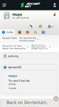 Mobile Screenshot of muyx.deviantart.com