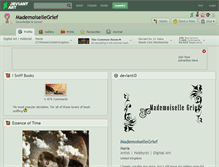 Tablet Screenshot of mademoisellegrief.deviantart.com