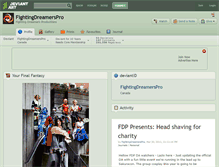 Tablet Screenshot of fightingdreamerspro.deviantart.com