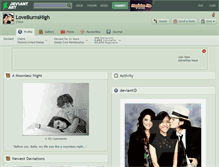 Tablet Screenshot of loveburnshigh.deviantart.com
