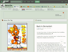 Tablet Screenshot of marco-fox.deviantart.com