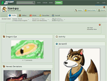 Tablet Screenshot of lizard-guy.deviantart.com