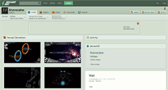 Desktop Screenshot of knovocaine.deviantart.com