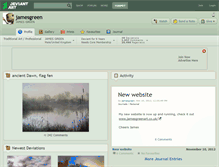 Tablet Screenshot of jamesgreen.deviantart.com