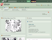 Tablet Screenshot of lokita-chan.deviantart.com