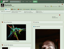 Tablet Screenshot of blackiceza.deviantart.com