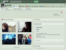 Tablet Screenshot of malvwalk.deviantart.com
