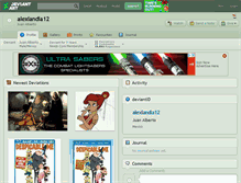 Tablet Screenshot of alexlandia12.deviantart.com