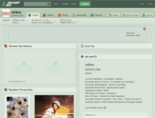 Tablet Screenshot of mhkm.deviantart.com