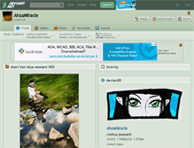 Tablet Screenshot of ahzamiracle.deviantart.com