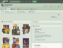 Tablet Screenshot of firestorm33.deviantart.com