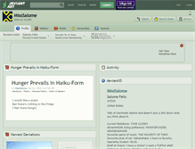 Tablet Screenshot of misssalome.deviantart.com