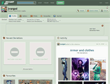 Tablet Screenshot of jwargod.deviantart.com