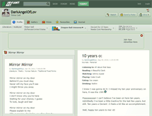 Tablet Screenshot of darkangeloflov.deviantart.com