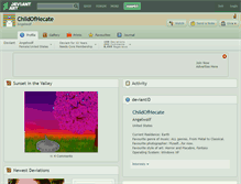 Tablet Screenshot of childofhecate.deviantart.com