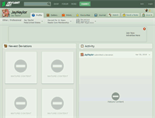 Tablet Screenshot of jaynaylor.deviantart.com