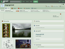 Tablet Screenshot of dragongirl240.deviantart.com
