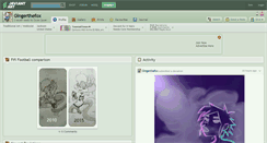 Desktop Screenshot of gingerthefox.deviantart.com