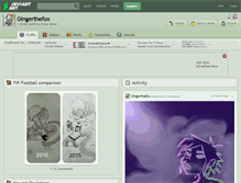 Tablet Screenshot of gingerthefox.deviantart.com