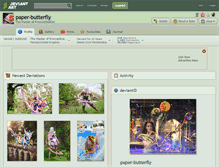 Tablet Screenshot of paper-butterfly.deviantart.com