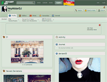 Tablet Screenshot of heymisterdj.deviantart.com