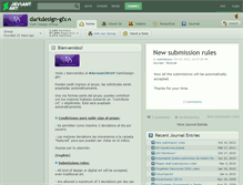 Tablet Screenshot of darkdesign-gfx.deviantart.com