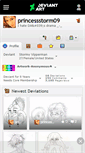 Mobile Screenshot of princessstorm09.deviantart.com