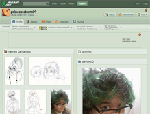 Tablet Screenshot of princessstorm09.deviantart.com