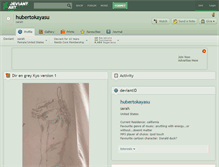 Tablet Screenshot of hubertokayasu.deviantart.com