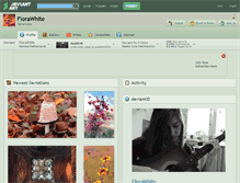 Tablet Screenshot of florawhite.deviantart.com