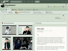Tablet Screenshot of princekarakuri.deviantart.com