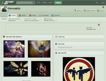 Tablet Screenshot of chowyspizz.deviantart.com
