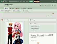 Tablet Screenshot of lokimayulove.deviantart.com