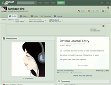 Tablet Screenshot of kamikaze-bird.deviantart.com