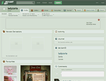 Tablet Screenshot of ladyzoria.deviantart.com