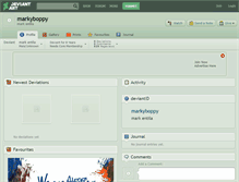 Tablet Screenshot of markyboppy.deviantart.com