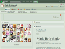 Tablet Screenshot of maria-beilschmidt.deviantart.com