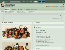 Tablet Screenshot of miss-karezmh.deviantart.com