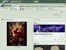 Tablet Screenshot of etherstar.deviantart.com