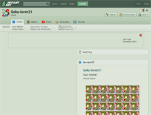 Tablet Screenshot of goku-lover21.deviantart.com