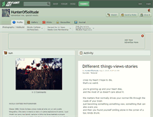 Tablet Screenshot of hunterofsolitude.deviantart.com