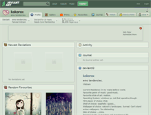 Tablet Screenshot of kokorox.deviantart.com
